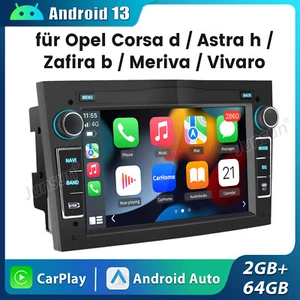 7" Autoradio Für Opel Astra Vivaro Vectra Zafira Corsa Tigra GPS Nav Carplay DAB - Bild 1 von 18