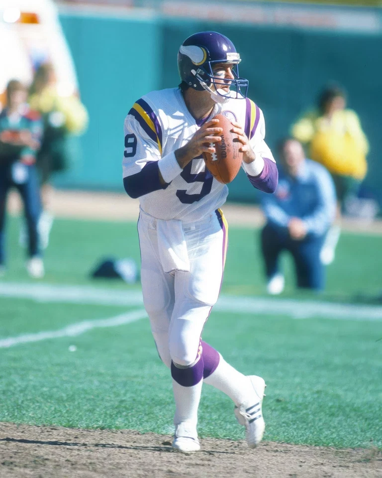 Tommy Kramer #9 Minnesota Vikings NFL 8"X10" Impresión de Foto Brillante 6-SOP Foto 1 de 1