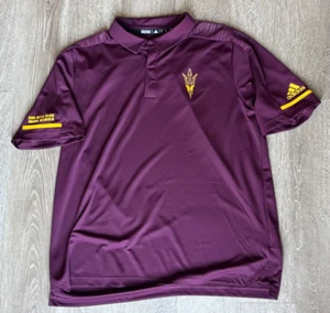 Adidas Arizona State XL ASU Sun Devils Board Member Aeroready Polo Shirt - Picture 1 of 10
