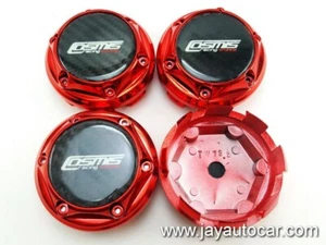 73 m ruedas COSMIS tapas centrales negras rojas 4 piezas Fortuner delantero trasero Everest MU - Imagen 1 de 10