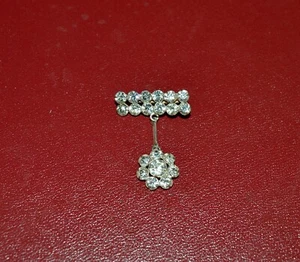 Great USSR Old Sterling Silver 875 ( star ) brooch with zircon stones - Picture 1 of 3