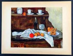 Cezanne, DAS BUFFET Stillleben mit Früchten, Kunstdruck 1952 - Bild 1 von 4