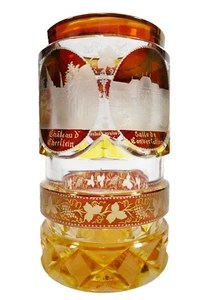 Baden Baden Glas m. Überfang ca. 1850 - Picture 1 of 20