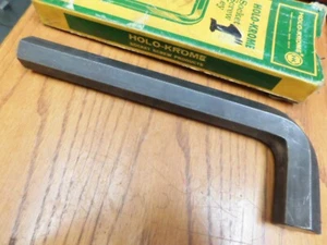 1" Holo-Krome Allen Wrench 1.0" Hex Key Short Arm 9" Made in USA - Picture 1 of 3
