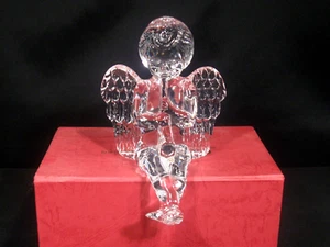 Waterford Crystal Figurine Crystal Cherub with Trumpet - Picture 1 of 13