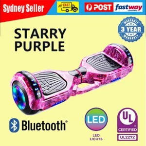 8'' 60cm Electric Hoverboard Bluetooth Speaker LED Self Balancing Scooter Gifts - Picture 1 of 12