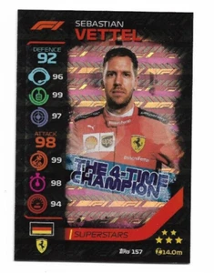 2020 Topps Turbo Attax F1 Formel 1 Superstars #157 Sebastian Vettel - Bild 1 von 1