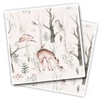 2x Vinyl Stickers Woodland Animals Deer Rabbit Owl Christmas #170934