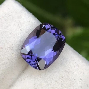 Natürliches 10 mm Iolith längliches Kissen, Iolith langes Kissen für Schmuck. - Bild 1 von 11