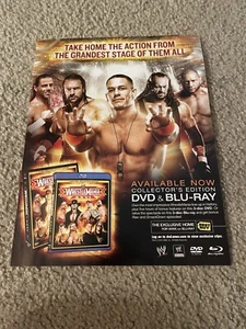 2010 WWE WRESTLEMANIA XXVI DVD Video Poster Print Ad JOHN CENA UNDERTAKER WWF - Picture 1 of 1