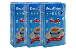 QUARTA caffè SERENO DECAFFEINATO macinato 250 g Aroma dolce e gradevole 3 buste - Imagen 1 de 2