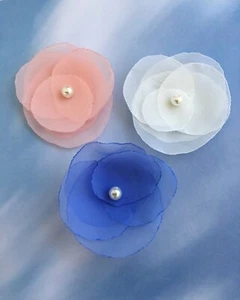 Fabric Chiffon Flowers - Picture 1 of 1