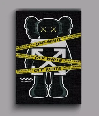  ARTE DE PARED EN LIENZO KAWS CLOW - IMPRESIÓN ARTÍSTICA HYPEBEAST | COLECCIÓN URBANA - A3 Foto 1 de 4