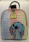 Loungefly Disney Lilo And Stitch Tie-Dye Rainbow Pastel Mini Backpack NEW