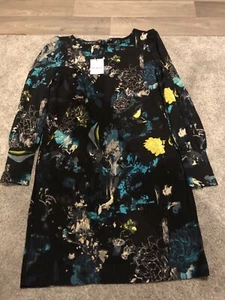 Women's UK 10 Petite Next Dress Floral Print Long Sleeve - Picture 1 of 4
