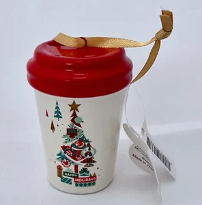 Vaso de café en miniatura Starbucks adorno de árbol de Navidad 2019 parques Disney - Imagen 1 de 3