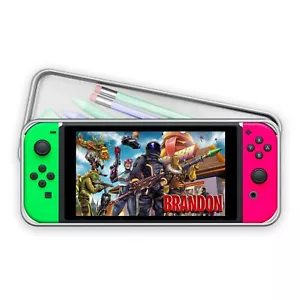 Personalised Pencil Case Tin with Nintendo Switch Fortnite Design for Childrens - Picture 1 of 9