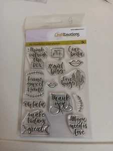 MY HANDLETTER CLEAR STAMPS FOR SCRAPBOOKING NEW 14X10 CM (G) - Picture 1 of 2