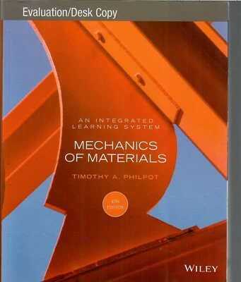 MECHANICS OF MATERIALS by Timothy A. Philpot. 2017 Trade Paperback. VG/FS - Image 1 of 2