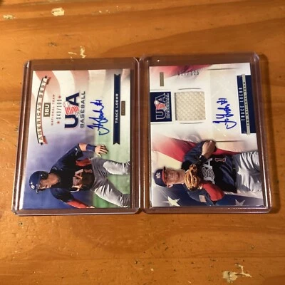 2013 Panini USA Baseball Trace Loehr Autograph Card /100 & Auto Mem /125 - Image 1 of 2