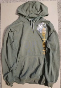 Herren großer Carhartt Hoodie grün gesticktes Logo Fleck/Haken siehe Bilder 24 Grube - Bild 1 von 13