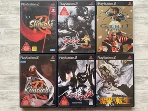 SONY PS2 Shinobi & Kunoichi &  Tenchu 3 & Kurenai & Genji & Makai Tensei set - Picture 1 of 14