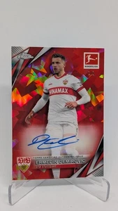 2024-25 Topps Chrome Bundesliga Sapphire Ermedin Demirovic Red Auto /5 - Bild 1 von 2