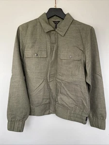 Good Man Brand Zip Front Linen Bomber In Clover Size M NWT - Picture 1 of 6