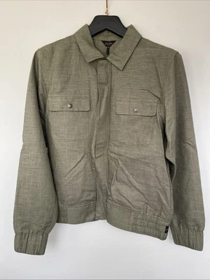 Good Man Brand Zip Front Linen Bomber In Clover Size M NWT - Image 1 of 4