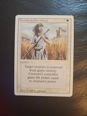 Magic the Gathering MTG Swords to Plowshares NM REVISED - Image 1 of 2
