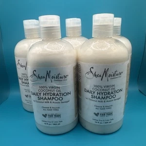 5 Shea Moisture Daily Hydration Shampoo and Conditioner 100% Virgin Coconut Oil - Picture 1 of 3