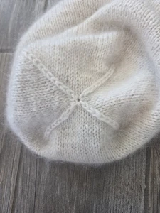 Winter Ivory Beanie No Content Label. Wool /cashmere Blend - Picture 1 of 4