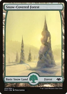 20x Snow-Covered Forest #254 - MH1 Modern Horizons - MTG Magic FULL ART Land - Picture 1 of 1
