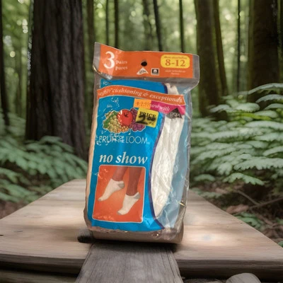 Vintage Fruit Of The Loom Ankle Socks No Show Invisibles - Image 1 of 2