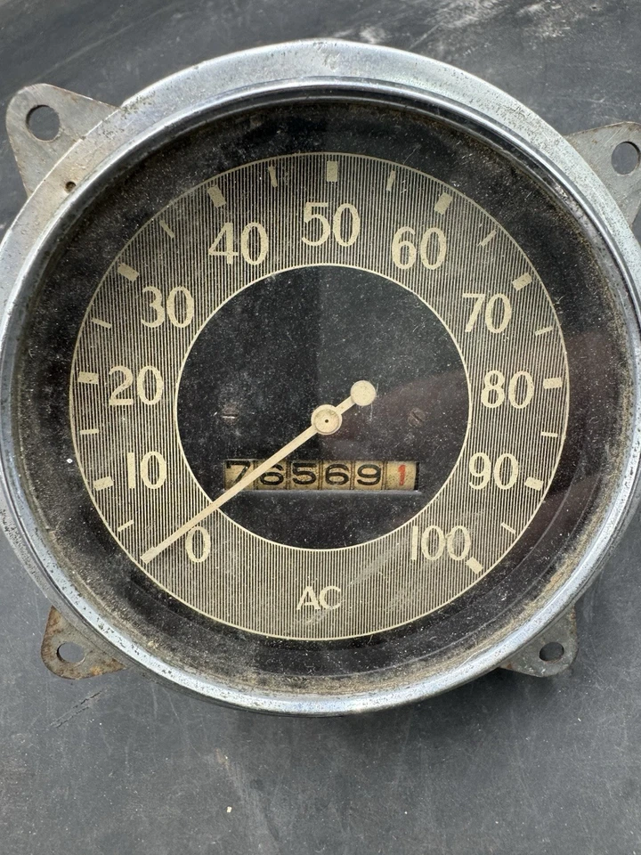 Chevrolet Master Car 1934 velocímetro calibre 0-100 mph 38242 sin probar Foto 1 de 4