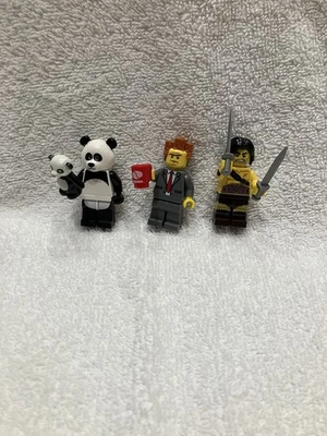 LEGO Minifigure Lot C - LEGO Movie Lord Business + Panda + Series 11 Barbarian - Image 1 of 4