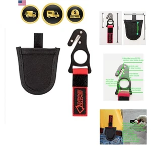 Kite Harness Safety Hooks for Paragliding Skydiving with Pocket Red Black - Picture 1 of 8