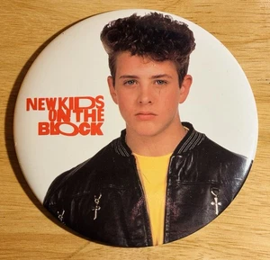 Vintage THE NEW KIDS ON THE BLOCK NKOTB Joey McIntyre 6" Giant Button Pinback - Picture 1 of 2