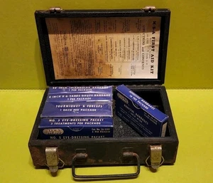 VINTAGE Mine Safety Appliances Co First Aid Kit Antique MSA Pittsburgh PA - Picture 1 of 8