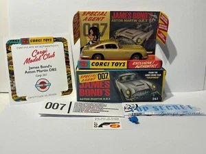 Corgi Toys 261 James Bond DB5 007, reedición, se muestra muy bien, con certificado. - Imagen 1 de 13
