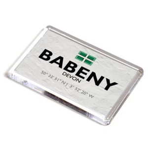 FRIDGE MAGNET - Babeny, Devon - Lat/Long SX6775 - Picture 1 of 1