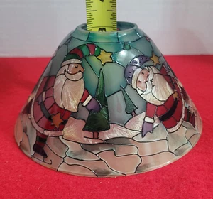 Joan Baker Designs Hand painted Christmas Santa Lamp Shade Vintage - Picture 1 of 7