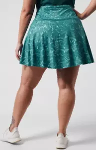Athleta Ace Printed Tennis Skort 13.5" size 3X teal ripple marble borealis NWT - Picture 1 of 5