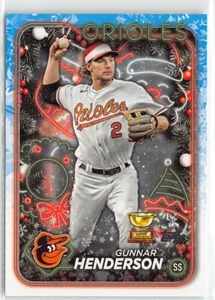 2024 Topps Holiday Baseball Gunnar Henderson Image Variation Baltimore #H150 - Imagen 1 de 2