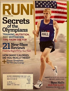 2008 Runner’s World  September              Ryan Hall, Olympics Preview, Nike ad - Picture 1 of 12