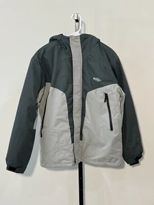 MWantdo Men's Waterproof Winter Ski Jacket Gray/Green Coat Size M - Picture 1 of 7