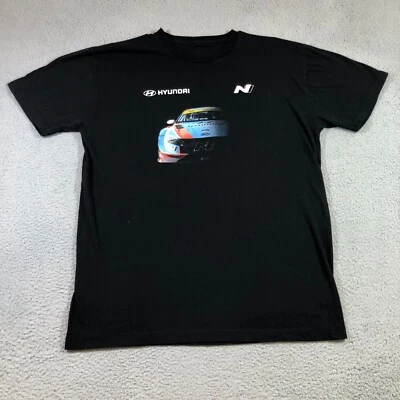 hyundai elantra N1 drift car T Shirt Mens XL black front back hit - Image 1 of 4