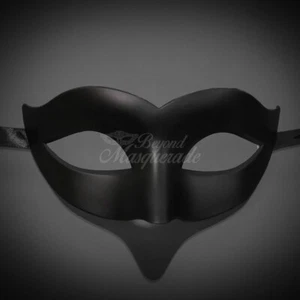 DIY Superhero Costume Mask Venetian Black Blank Halloween Masquerade Mask - Picture 1 of 56