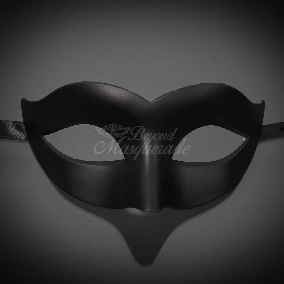 DIY Superhero Costume Mask Venetian Black Blank Halloween Masquerade Mask - Image 1 of 1