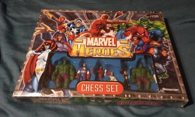 Marvel Heroes Chess Set 2003 NIB with Plastic Wrap! Complete New Set! - Image 1 of 4
